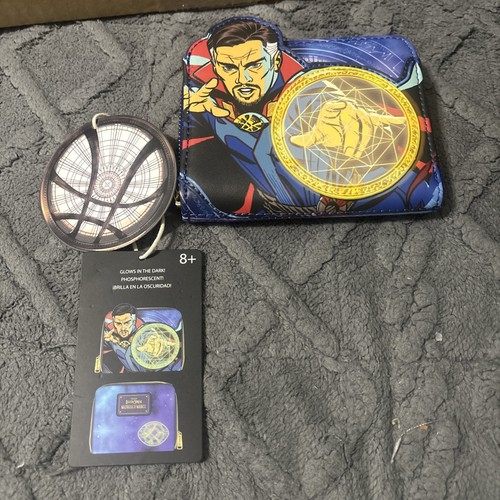 Loungefly Marvel Dr Strange Multiverse Madness Glow in Dark Wallet NEW