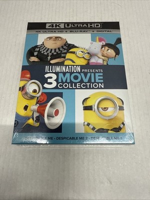 DESPICABLE ME 1-3 (4K)  (3) MOVIE COLLECTION +BLURAY +DIGITAL (EXPIRED)? **READ