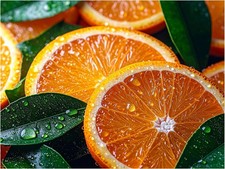 Tile Mural Oranges Citrus Fruit Kitchen Bathroom Wall Backsplash Marble Ceramic