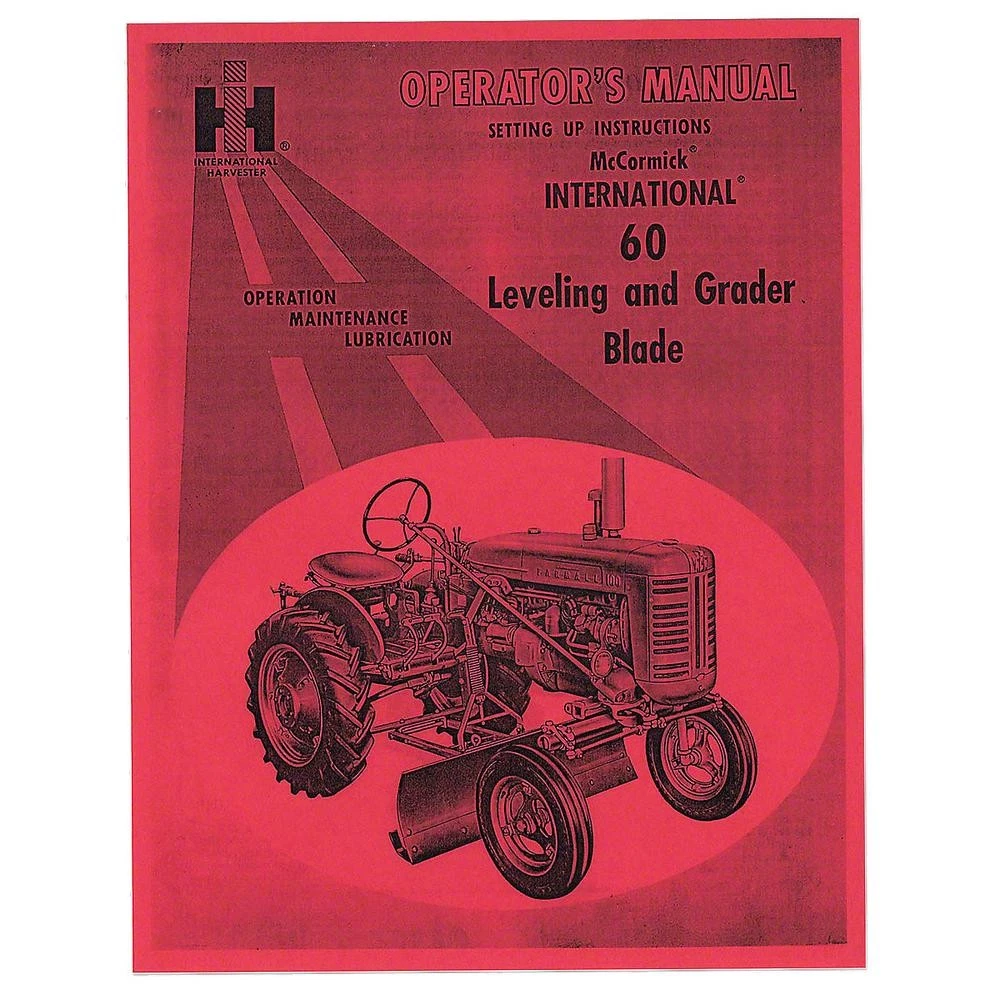 IH20 Operator Manual Reprint Fits International