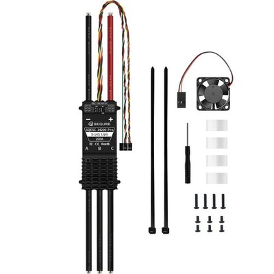 200A Brushless ESC 5-14S Lipo Electric Speed Controller with 12V 15A BEC and ...