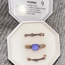 Bomb Party Resort Wear Ring RG99968  Paradise Found Lavender Fluorite  RG  Sz 9