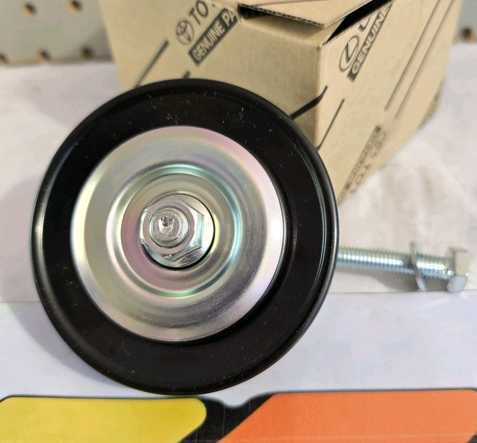 🏅OEM TOYOTA PICKUP 4Runner 22R 22RE POLEA DE AJUSTE DE CORREA DE COMPRESOR DE AIRE ACONDICIONADO 👀 Foto 2 de 4