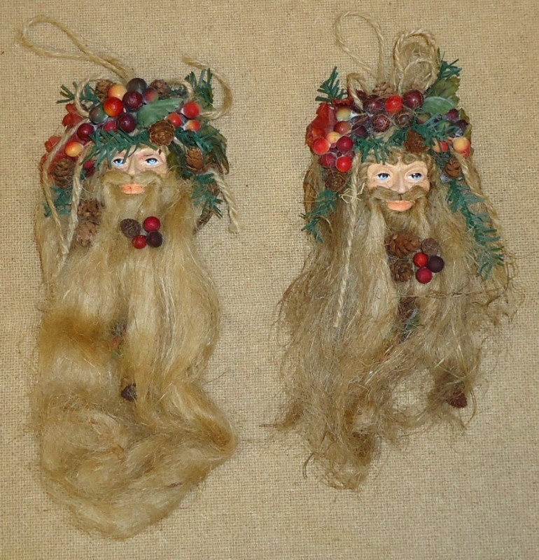 Santa Claus Ornaments Christmas Qty 2