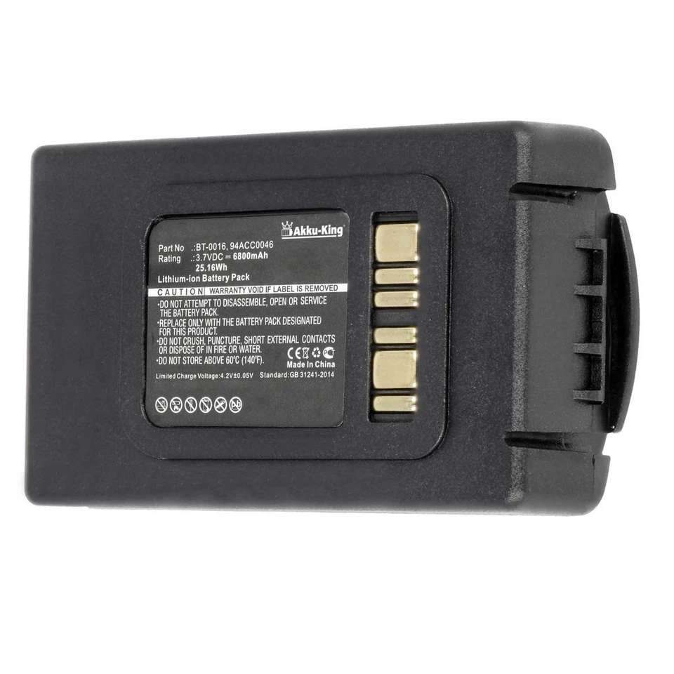 Akku-King Akku ersetzt Datalogic 94ACC0046 - Li-Ion 6800mAh - für Skorpio X3, X4