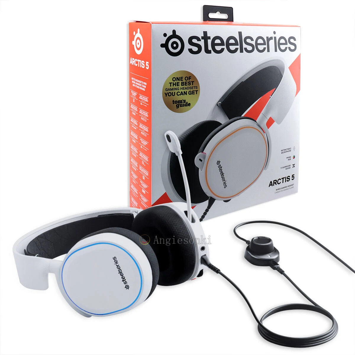 SteelSeries Arctis 5 Wired Headphones Gaming DTS 7.1 RGB Surround
