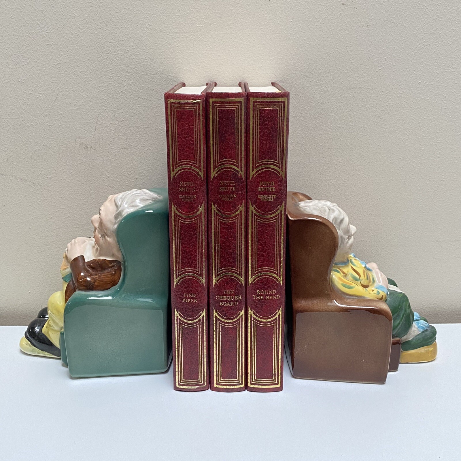 Keele Street Vintage Pottery Bookends Couple Lady Gentlemen eBay