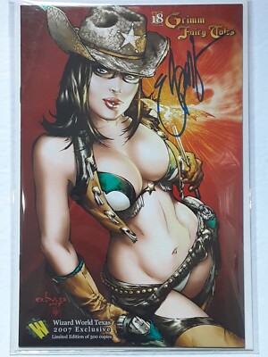 Grimm Fairy Tales #18  UNTOUCHED SIGNED by EBAS WW 2007 HIGH GRADE NM Texas Con