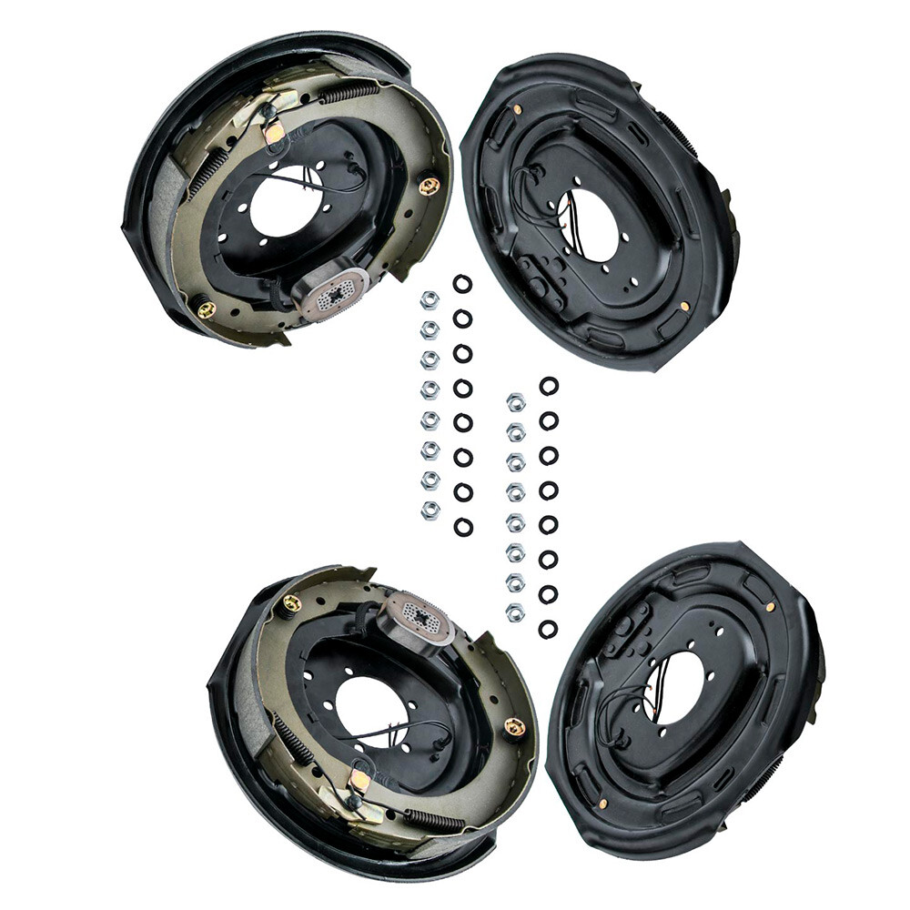 New Pair Electric Trailer Brake 12x2 Assembly For 6000-7000 Lbs