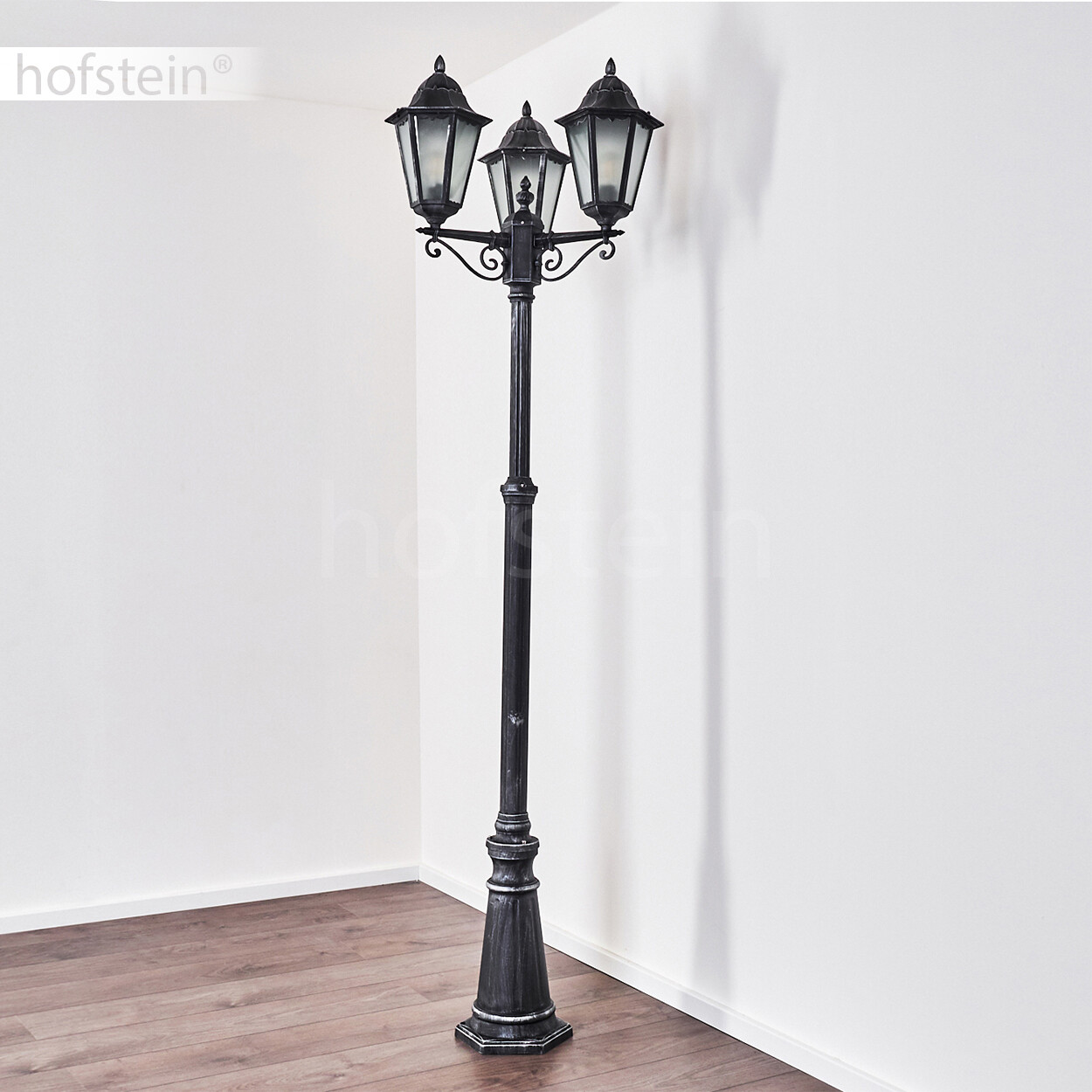 Candelabro in vetro smerigliato per esterno foto 4