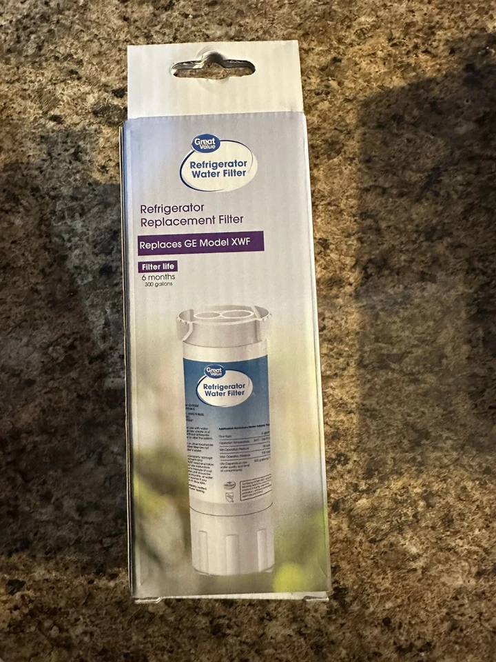 GREAT VALUE XWF Refrigerator Water Filter, for GE XWF, GE Refrigerator Models - Image 3 of 3