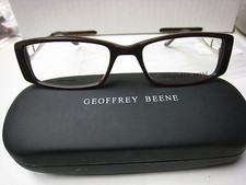 GEOFFREY BEENE EYEGLASS FRAMES Style DISTINCTIVE in BROWN 53-17-140 W/ Case