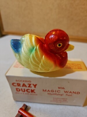 Vintage Crazy Duck With Magic Wand Toy No. 788 MC With Original
