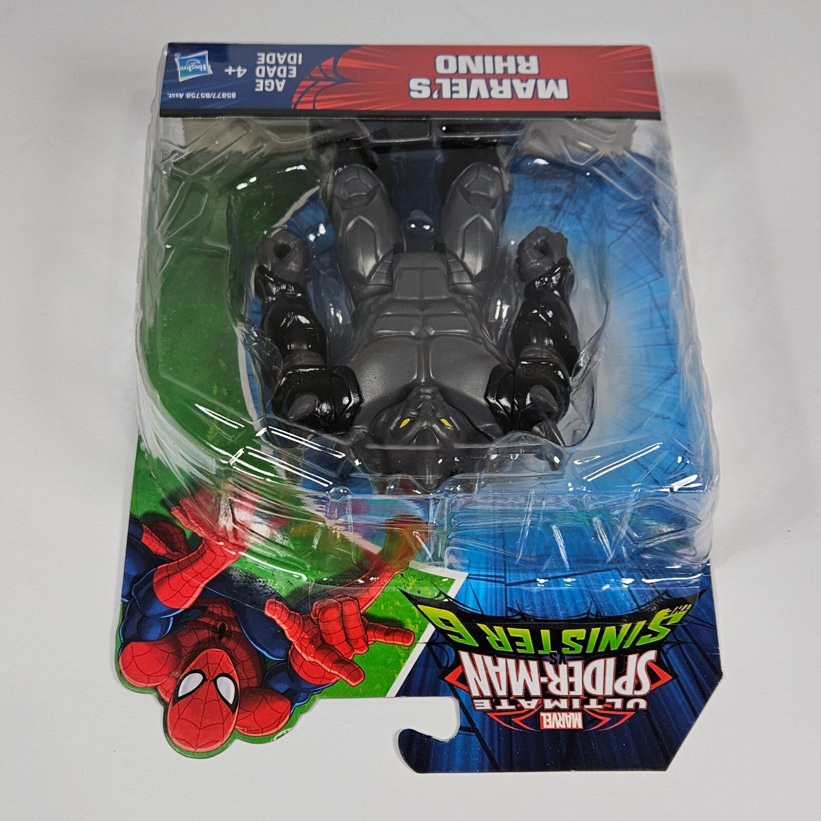 THE RHINO FIGURE ULTIMATE SPIDERMAN vs SINISTER 6 MARVEL MOSC HASBRO 5 ...
