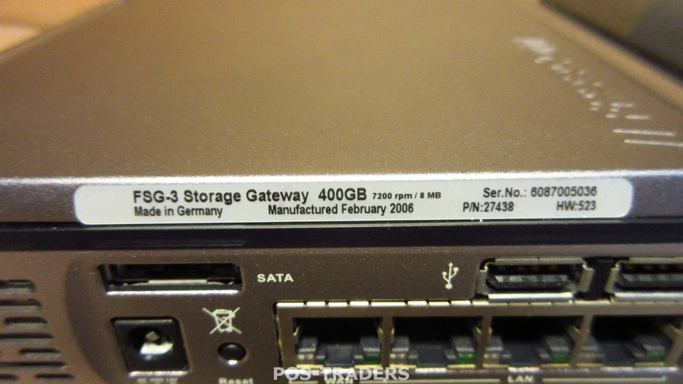 Freecom FSG-3 STORAGE GATEWAY Wireless LAN 400GB Network 4x RJ-45 - EXCL PSU - Bild 3 von 3