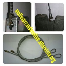 Coppia di cavi in acciaio ultra resistente x serrande basculanti  contrappesi .