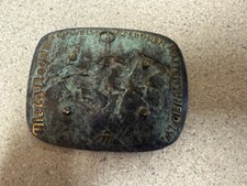 1945 Brass/bronze shell - schweiss elektroden Wattenscheid Pferde. ASH TRAY?