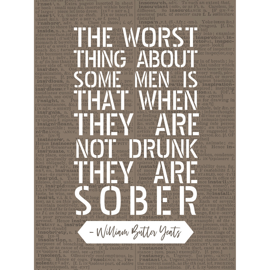 Drunk Sober Thoughts Quotes Drunken Thoughts Sober Words Printable