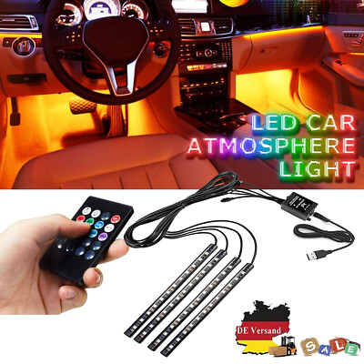 RGB Auto LED Innenraumbeleuchtung Ambiente Fußraumbeleuchtung mit Control-