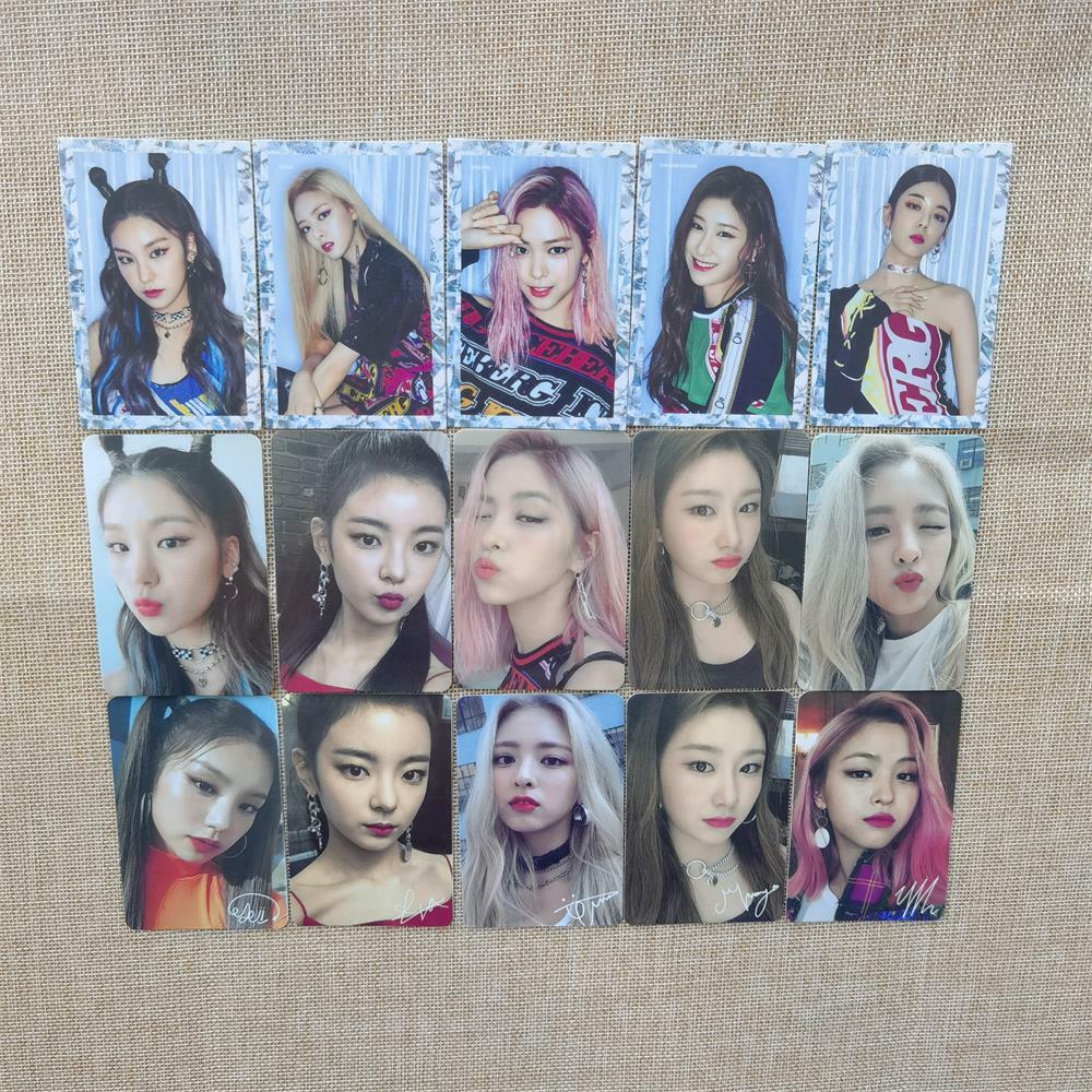 Kpop ITZY 1st Mini Album IT'z ICY Photocard Self Made Autograph