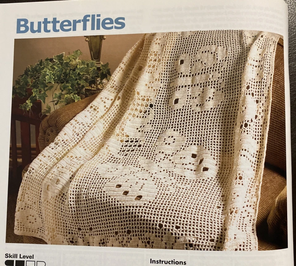 Crochet Butterflies, Bouquet, Patchwork, Alphabets Filet Throws - Image 4 of 4
