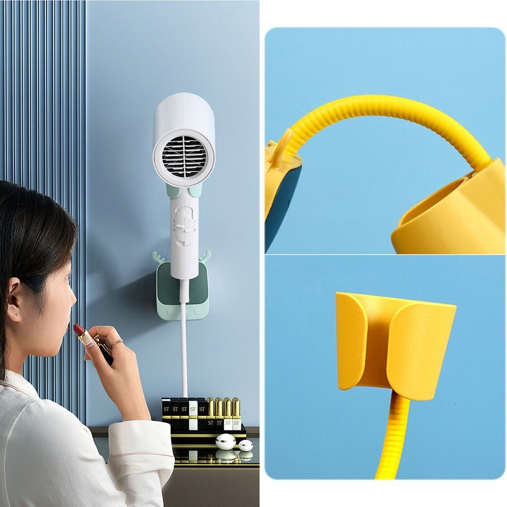 SelfAdhesive Hair Dryer Holder No Punch Hair Dryer Shelf Bathroom eBay