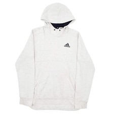 ADIDAS Hoodie Cotton Blend Jumper Sweatshirt Mens M