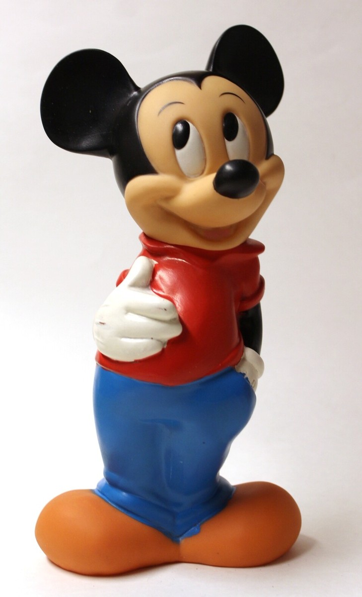 Vintage Disney Vinyl Mickey Mouse Bank 11 Inch | eBay