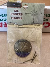 BOY SCOUT MEDALLION MT. ROGERS VIRGINIA  SUMMITEER HIKING STAFF  BSA