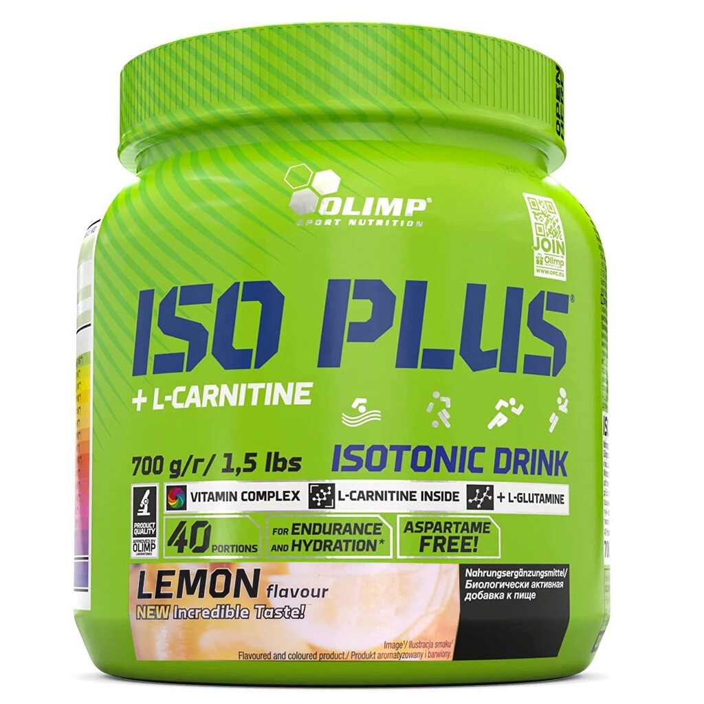 OLIMP ISO PLUS + L-CARNITINE 700 GR Limone