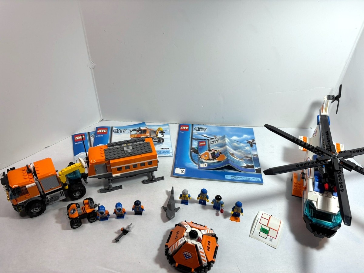 LEGO city LOT: Coast Guard 7738 + Arctic Outpost 60035 Retired. | eBay