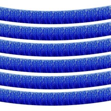 Blue Foil Fringe Garland 10FT 6packs, Metallic Foil Tinsel Fringe Banners for...