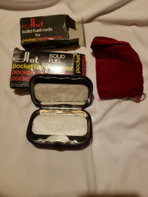 BRAND NEW STESCO SOLID FUEL HOT POCKET HAND WARMER With Fuel Rods