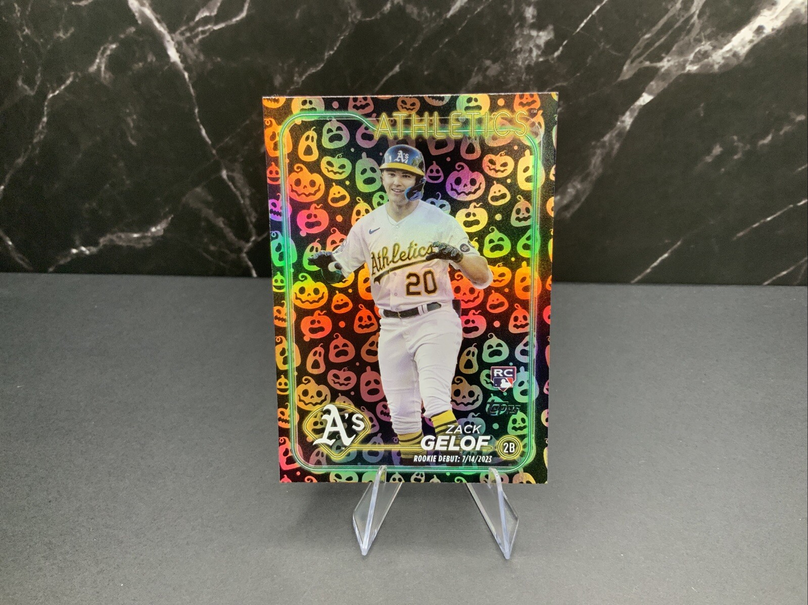 2024 Topps Update ZACK GELOF Pumpkin Jack O Lantern Rookie Debut Parallel #131