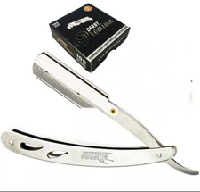 Classic Stainless Steel Straight Folding barber shaving Razor 100 Derby Blades