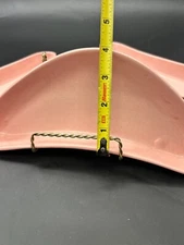 Vintage SANTA ANITA WARE 3 Pink Boomerang Relish Dishes MCM Made In California