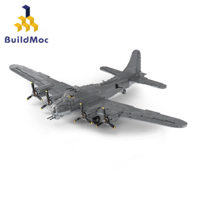 MOC Aircraft B-17 Flying Fortress Building Block Airplane Bricks Toys Collection