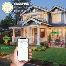 Energizer Connect Smart Power Outdoor Plug, ALEXA, SIRI and GOOGLE 15A