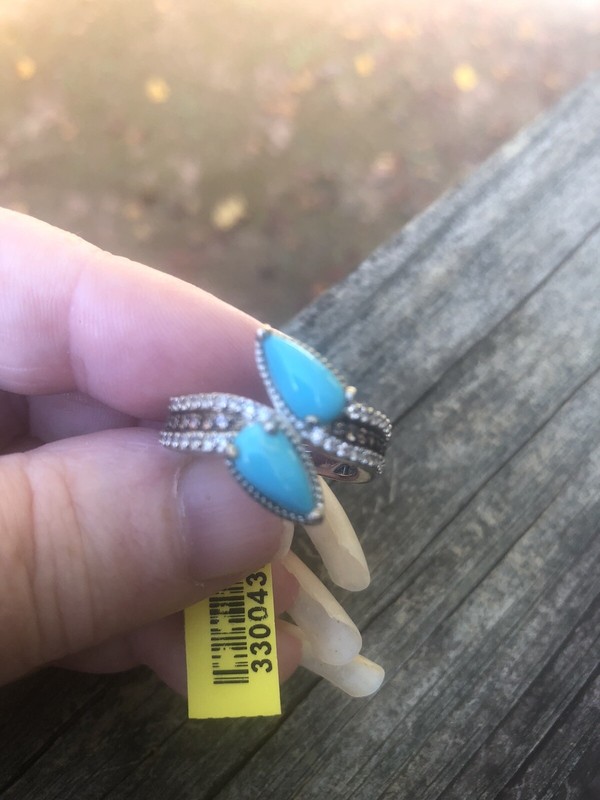 Natural Arizona Sleeping Beauty Turquoise Ring, Multi Gemstones Size 8