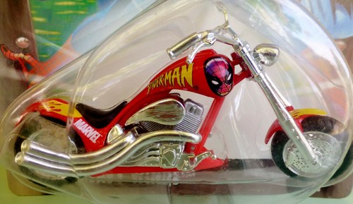 SPIDER MAN heavy Winds 1:18 HARLEY DAVIDSON le Chopper MARVEL Neuf MIB Maisto - Foto 2 di 9