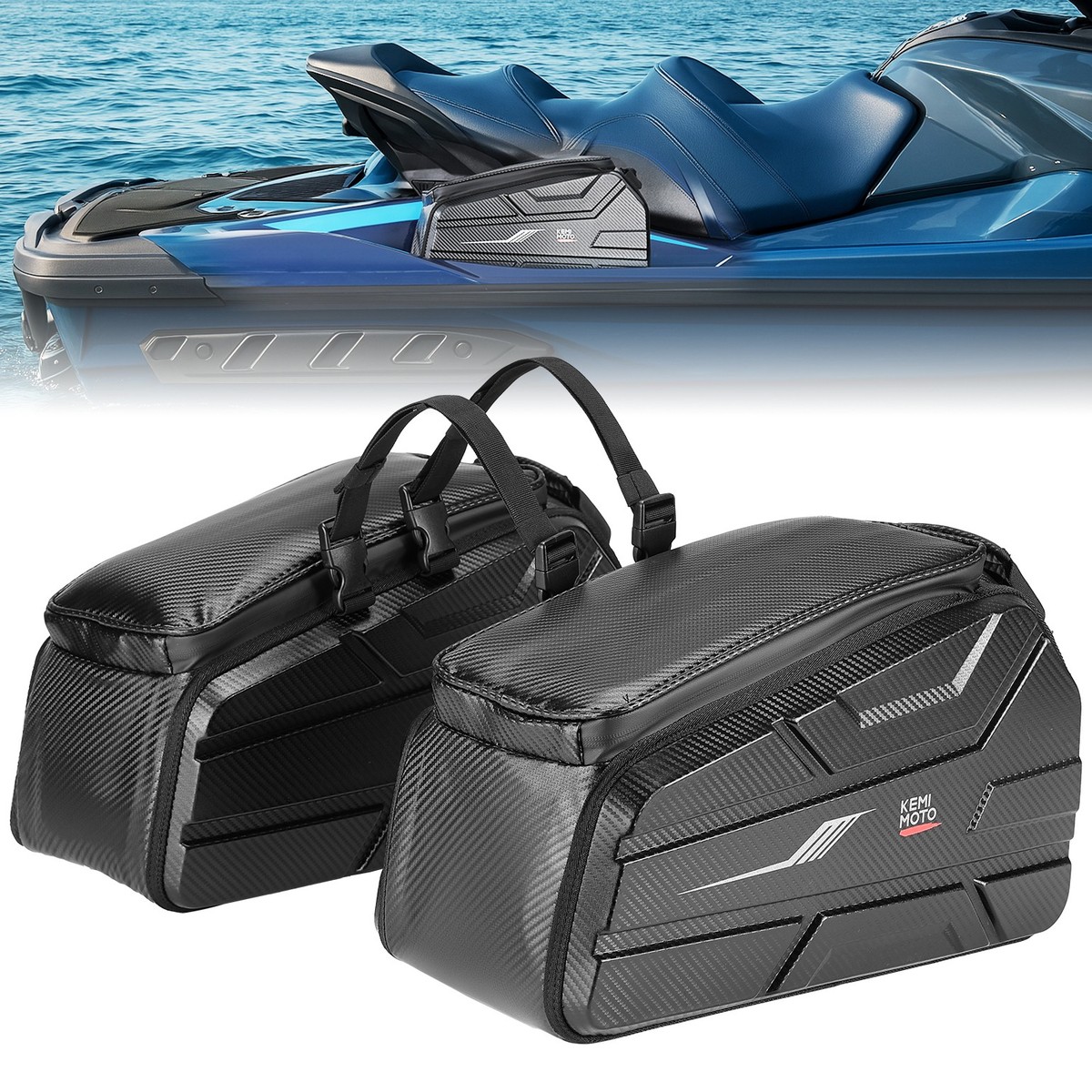 KEMIMOTO 2pcs Jet Ski Saddle Bag Side Bag Heavy Duty Waterproof