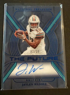 2023 Panini National Treasures The Future Jaylen Waddle Auto 2/10!