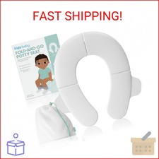 Frida Baby Fold-and-Go Portable Potty Seat for Toilet, Foldable Travel Potty Sea