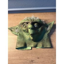 Vintage 1995 Star Wars Yoda Latex Mask Lucasfilm Ltd Halloween Costume Green