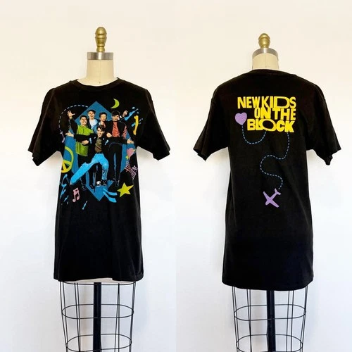 New Kids On The Block T Shirt / NKOTB T Shirt / Tour S 1990s vintage concert t-shirt, vintage, size M, single stitch, B+ condition