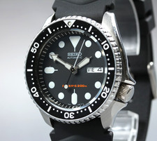 Vintage [N MINT+] SEIKO 7S26-0020 SKX007 Black Boy Divers 200m Mens AT Watch JP