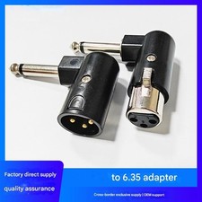 Aluminum 6.35mm to XLR 3 Pin Audios Adapter Converter for Live Sound