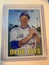 2016 Topps Heritage High Number Ryan Goins #563 Red Back SP