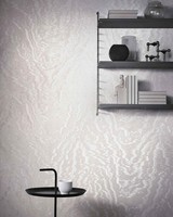 Vliestapete Wellen Effekt Linien Struktur Rosa Grau Metallic 34920 (9,94€/1Qm)
