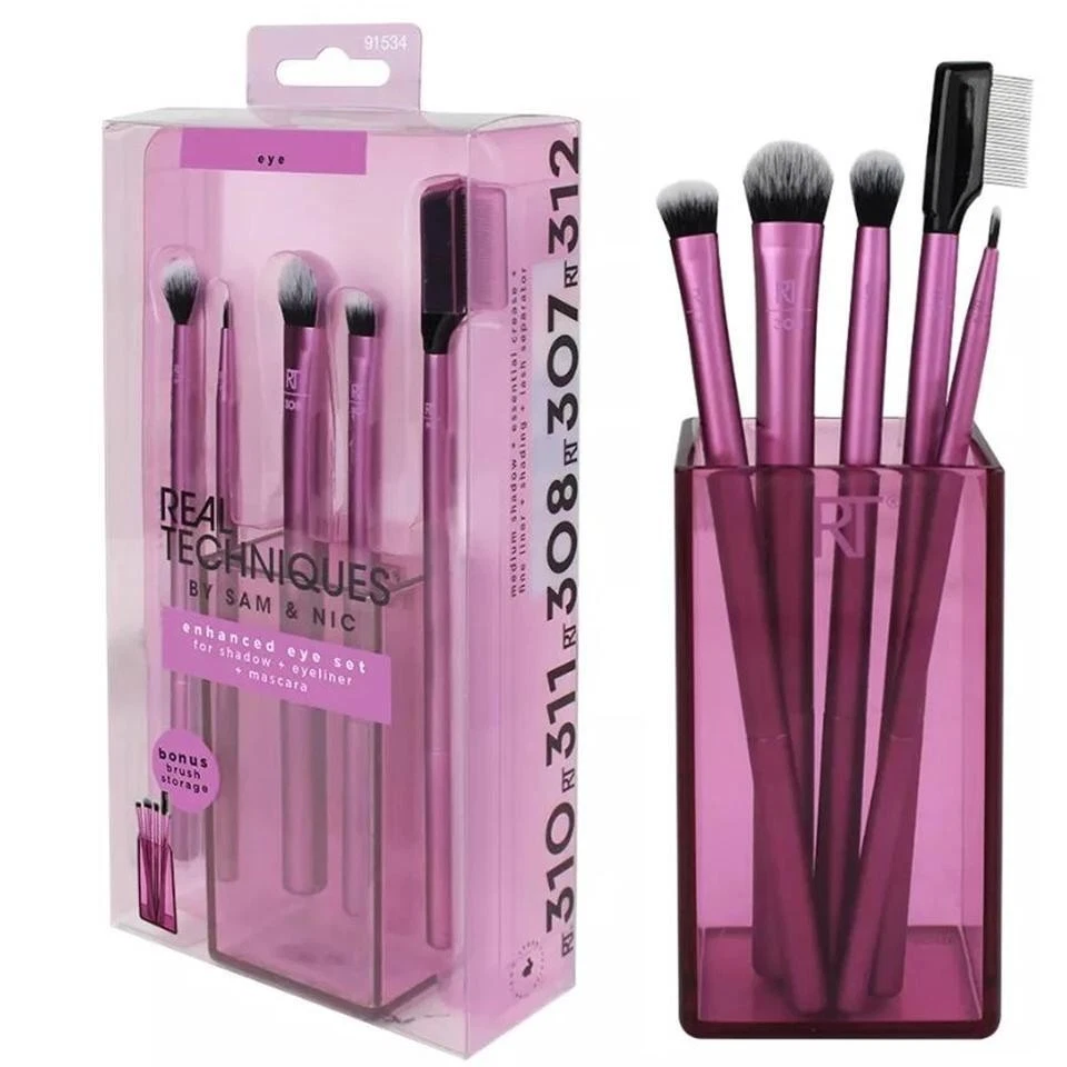 REAL TECHNIQUES Enhanced Eye Set Brush Cup RT-91534 shadow eyeliner mascara 6pcs - Image 2 of 4
